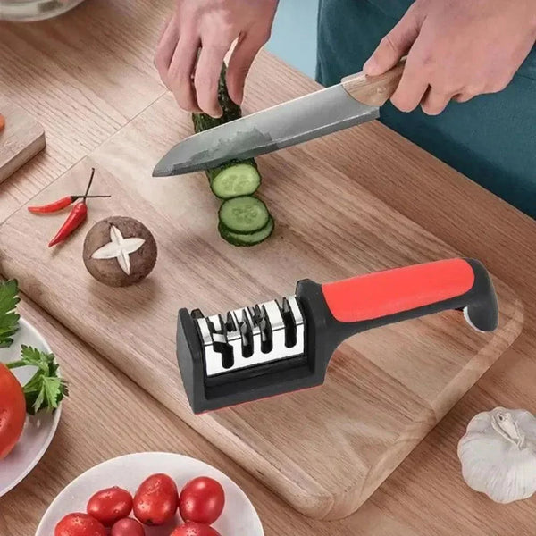 Knife Sharpener Multi-function 4 Stages Type Sharpening Tool.