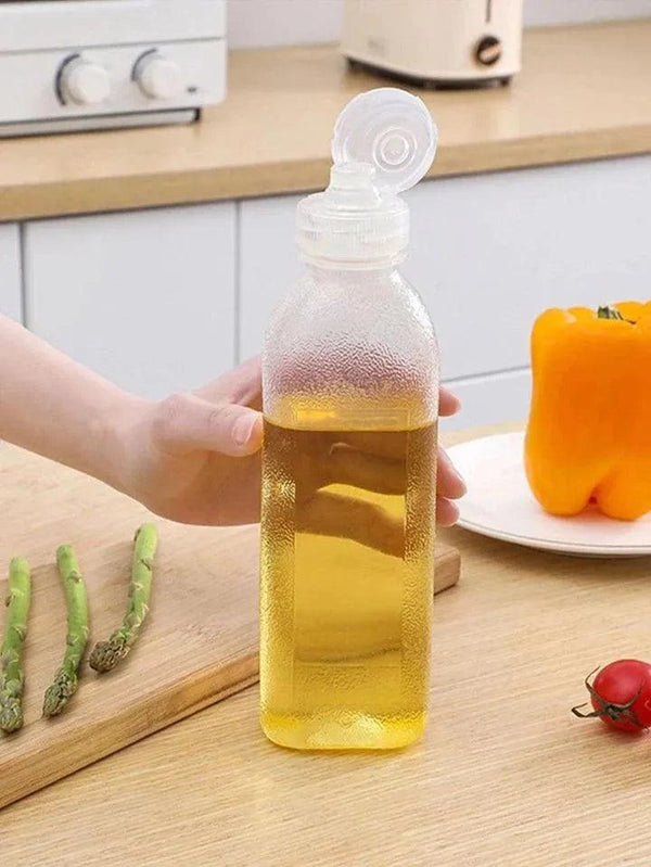 500ML Oil Splash Transparent Plastic Bottle.